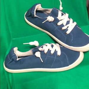 Boutique new in box Canvas sneakers- denim blue casual beach